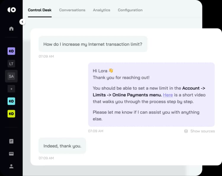 Simulate complex financial queries and validate AI response accuracy.